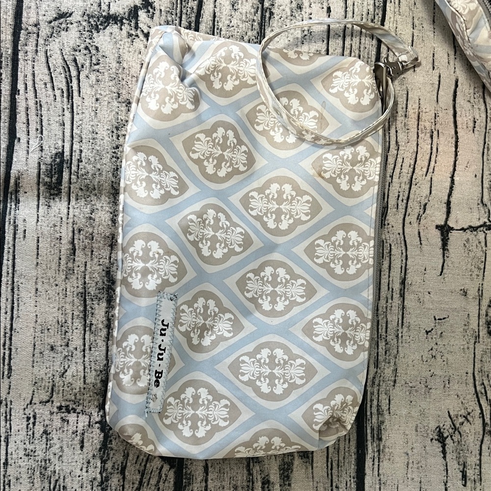 Ju-Ju-Be Elegant Blue, Gray and Cream Diaper Bag - Picture 8 of 12